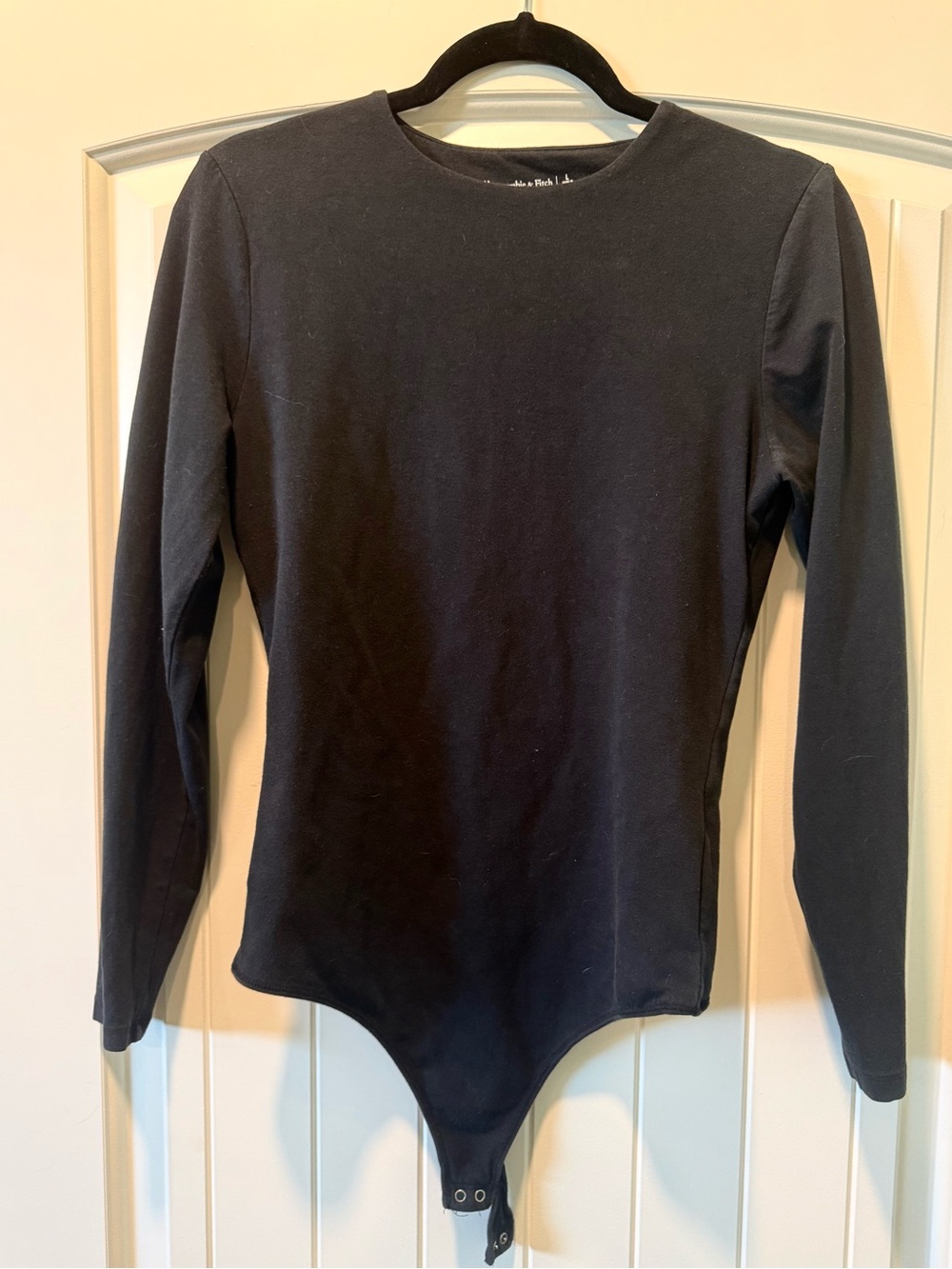 Abercrombie & Fitch Black Long-Sleeve Bodysuit